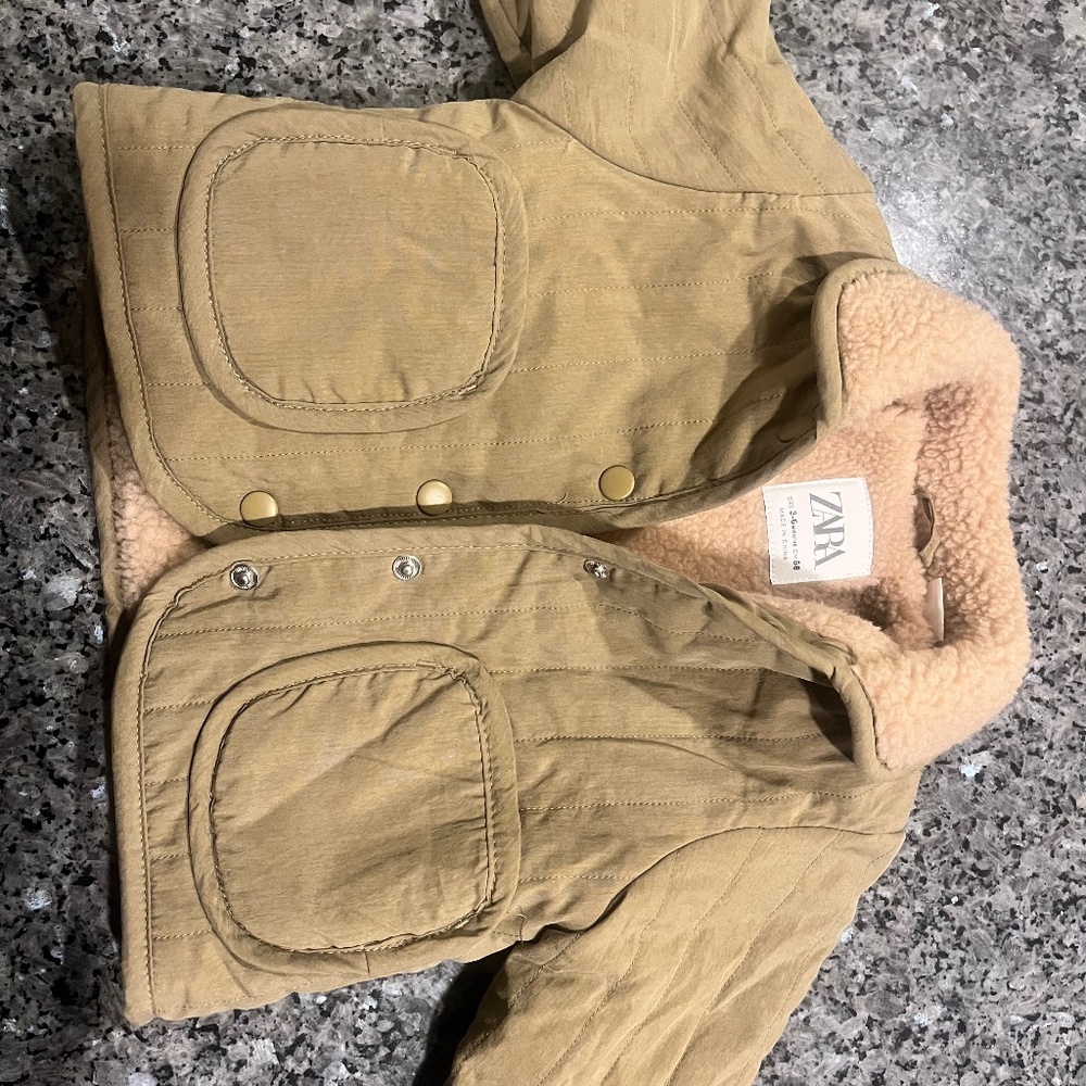 Zara Sherpa lined jacket